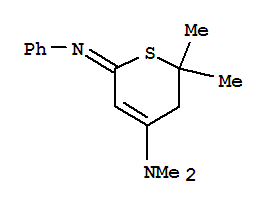 (6E)-N,N,2,2-tetramethyl-6-(phenylimino)-3,6-dihydro-2H-thiopyran-4-amine
