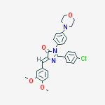 (5Z)-2-(4-chlorophenyl)-5-[(3,4-dimethoxyphenyl)methylidene]-3-(4-morpholin-4-ylphenyl)-3,5-dihydro-4H-imidazol-4-one