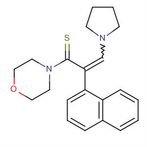 Morpholine, 4-[2-(1-naphthalenyl)-3-(1-pyrrolidinyl)-1-thioxo-2-propenyl]-