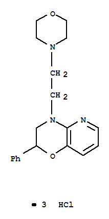 10-(2-morpholin-4-ylethyl)-8-phenyl-7-oxa-2,10-diazabicyclo[4.4.0]deca -2,4,11-triene trihydrochloride