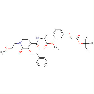 L-Tyrosine,N-[[1,2-dihydro-1-(2-methoxyethyl)-2-oxo-3-(phenylmethoxy)-4-pyridinyl]carbonyl]-O-[2-(1,1-dimethylethoxy)-2-oxoethyl]-, methyl ester