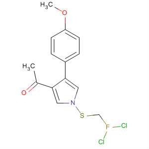 1H-Pyrrole, 3-acetyl-1-[(dichlorofluoromethyl)thio]-4-(4-methoxyphenyl)-