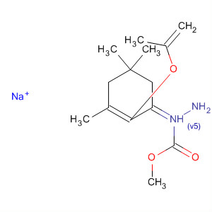 Hydrazinecarboxylic acid,[3,5,5-trimethyl-2-(2-propenyloxy)-2-cyclohexen-1-ylidene]-, methylester, sodium salt, (E)-