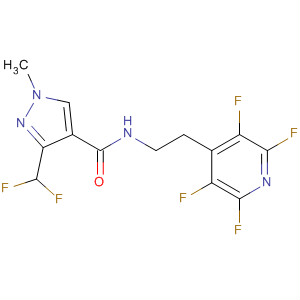 1H-Pyrazole-4-carboxamide,3-(difluoromethyl)-1-methyl-N-[2-(2,3,5,6-tetrafluoro-4-pyridinyl)ethyl]-