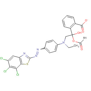 Ethanol, 2-[ethyl[4-[(5,6,7-trichloro-2-benzothiazolyl)azo]phenyl]amino]-,benzoate (ester)