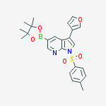 1H-Pyrrolo[2,3-b]pyridine, 3-(3-furanyl)-1-[(4-Methylphenyl)sulfonyl]-5-(4,4,5,5-tetraMethyl-1,3,2-dioxaborolan-2-yl)-