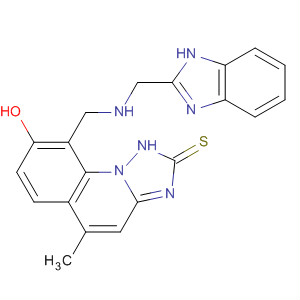 [1,2,4]Triazolo[1,5-a]quinoline-2(1H)-thione,9-[[(1H-benzimidazol-2-ylmethyl)amino]methyl]-8-hydroxy-5-methyl-