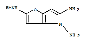 4H-Furo[3,2-b]pyrrole-2,4,5-triamine,  N2-ethyl-