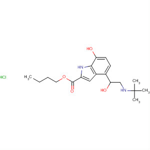 1H-Indole-2-carboxylic acid,4-[2-[(1,1-dimethylethyl)amino]-1-hydroxyethyl]-7-hydroxy-, butyl ester,monohydrochloride