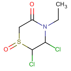 3-Thiomorpholinone, 5,6-dichloro-4-ethyl-, 1-oxide