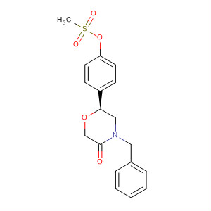 3-Morpholinone, 6-[4-[(methylsulfonyl)oxy]phenyl]-4-(phenylmethyl)-,(6S)-
