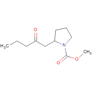1-Pyrrolidinecarboxylic acid, 2-(2-oxopentyl)-, methyl ester