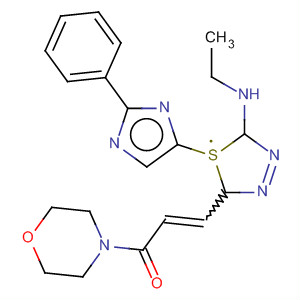 Morpholine,4-[3-[2-(ethylamino)-6-phenylimidazo[2,1-b]-1,3,4-thiadiazol-5-yl]-1-oxo-2-propenyl]-