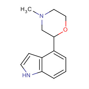 1H-Indole, 4-(4-methyl-2-morpholinyl)-