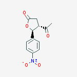 (4s,5s)-4-acetyl-5-(4-nitrophenyl)oxolan-2-one