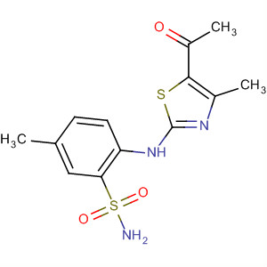 Benzenesulfonamide, 2-[(5-acetyl-4-methyl-2-thiazolyl)amino]-5-methyl-