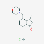 3-methyl-4-(morpholin-4-ylmethyl)-2,3,4,5,6,7-hexahydro-1H-inden-1-one hydrochloride