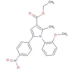 1H-Pyrrole-3-carboxylic acid,1-(2-methoxyphenyl)-2-methyl-5-(4-nitrophenyl)-, ethyl ester