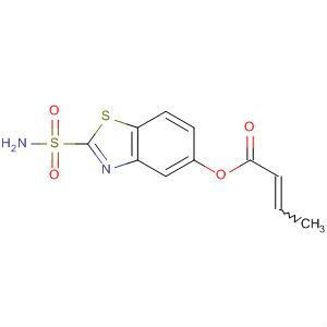 2-Butenoic acid, 2-(aminosulfonyl)-5-benzothiazolyl ester
