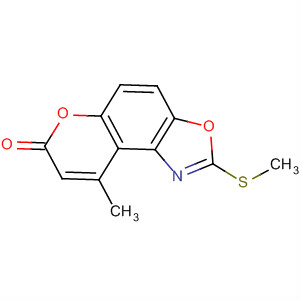 7H-Pyrano[3,2-e]benzoxazol-7-one, 9-methyl-2-(methylthio)-