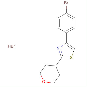 Thiazole, 4-(4-bromophenyl)-2-(tetrahydro-2H-pyran-4-yl)-,hydrobromide