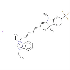 1H-Benzimidazolium,2-[7-[1,3-dihydro-1,3,3-trimethyl-6-(trifluoromethyl)-2H-indol-2-ylidene]-1,3,5-heptatrienyl]-1,3-diethyl-, iodide