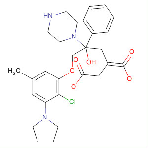 1-Piperazineethanol,a-[[2-chloro-5-methyl-3-(1-pyrrolidinyl)phenoxy]methyl]-4-phenyl-,(2Z)-2-butenedioate (salt)