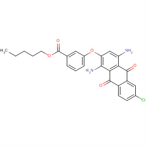 Benzoic acid,3-[(1,4-diamino-6-chloro-9,10-dihydro-9,10-dioxo-2-anthracenyl)oxy]-,pentyl ester