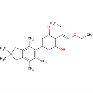 2-Cyclohexen-1-one,
5-(2,3-dihydro-2,2,4,6,7-pentamethyl-1H-inden-5-yl)-2-[1-(ethoxyimino)
propyl]-3-hydroxy-