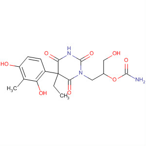 2,4,6(1H,3H,5H)-Pyrimidinetrione,1-[2-[(aminocarbonyl)oxy]-3-hydroxypropyl]-5-ethyl-5-(4-hydroxy-3-methoxyphenyl)-