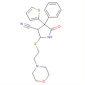 3-Pyrrolidinecarbonitrile,2-[[2-(4-morpholinyl)ethyl]thio]-5-oxo-4-phenyl-4-(2-thienyl)-