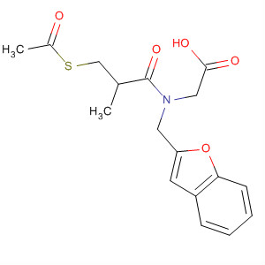 Glycine,N-[3-(acetylthio)-2-methyl-1-oxopropyl]-N-(2-benzofuranylmethyl)-