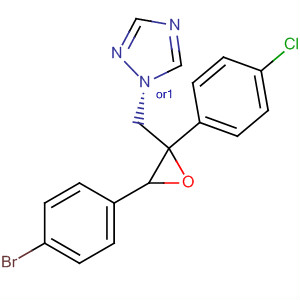 1H-1,2,4-Triazole,1-[[3-(4-bromophenyl)-2-(4-chlorophenyl)oxiranyl]methyl]-, trans-
