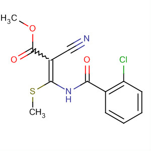 2-Propenoic acid, 3-[(2-chlorobenzoyl)amino]-2-cyano-3-(methylthio)-,methyl ester