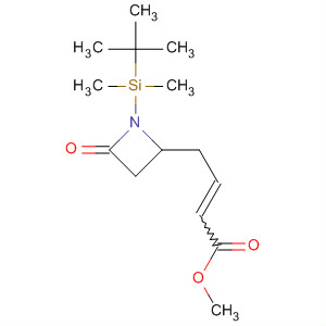 2-Butenoic acid,4-[1-[(1,1-dimethylethyl)dimethylsilyl]-4-oxo-2-azetidinyl]-, methyl ester