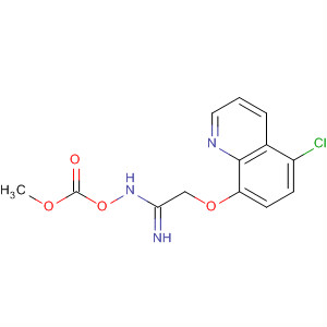 Ethanimidamide,2-[(5-chloro-8-quinolinyl)oxy]-N-[(methoxycarbonyl)oxy]-