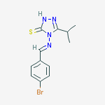 4-[(4-BROMOPHENYL)METHYLIDENEAMINO]-5-PROPAN-2-YL-2H-1,2,4-TRIAZOLE-3(4H)-THIONE