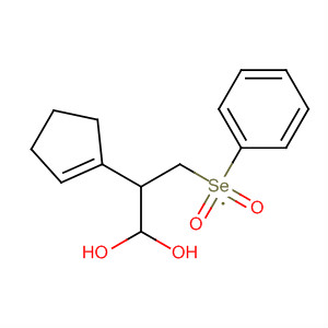 2-Cyclopentene-1-propanol, 1-hydroxy-3-(phenylselenonyl)-
