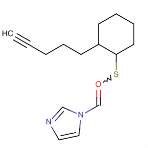 1H-Imidazole, 1-[[2-(4-pentynyl)cyclohexyl]thioxomethyl]-
