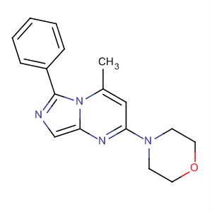 Imidazo[1,5-a]pyrimidine, 4-methyl-2-(4-morpholinyl)-6-phenyl-