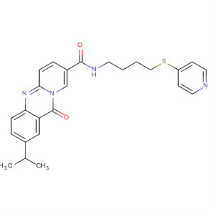 11H-Pyrido[2,1-b]quinazoline-8-carboxamide,2-(1-methylethyl)-11-oxo-N-[4-(4-pyridinylthio)butyl]-