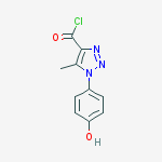1H-1,2,3-Triazole-4-carbonyl chloride, 1-(4-hydroxyphenyl)-5-methyl-