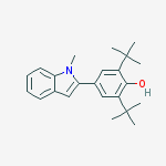 Phenol, 2,6-bis(1,1-dimethylethyl)-4-(1-methyl-1H-indol-2-yl)-