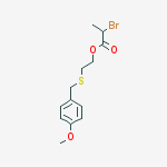 Propanoic acid, 2-bromo-, 2-[[(4-methoxyphenyl)methyl]thio]ethyl ester