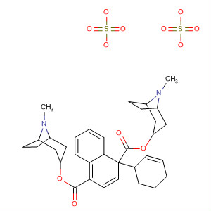 1,4-Naphthalenedicarboxylic acid, 1,2,3,4-tetrahydro-1-phenyl-,bis(8-methyl-8-azabicyclo[3.2.1]oct-3-yl) ester, sulfate (1:2)
