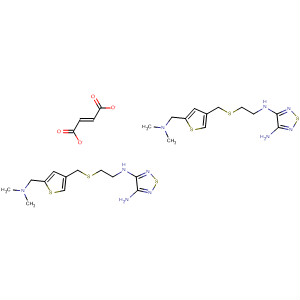 1,2,5-Thiadiazole-3,4-diamine,N-[2-[[[5-[(dimethylamino)methyl]-3-thienyl]methyl]thio]ethyl]-,(2E)-2-butenedioate (2:1)