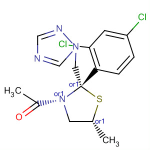 Thiazolidine,3-acetyl-2-(2,4-dichlorophenyl)-5-methyl-2-(1H-1,2,4-triazol-1-ylmethyl)-,trans-