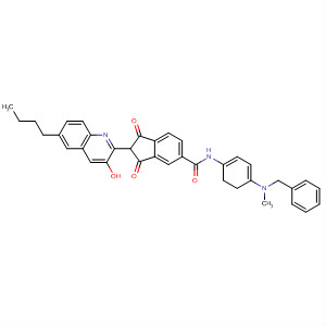 1H-Indene-5-carboxamide,2-(6-butyl-3-hydroxy-2-quinolinyl)-2,3-dihydro-N-[4-[methyl(phenylmethyl)amino]phenyl]-1,3-dioxo-