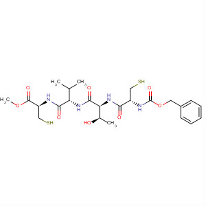 L-Cysteine,N-[N-[N-[N-[(phenylmethoxy)carbonyl]-L-cysteinyl]-L-threonyl]-L-valyl]-,methyl ester