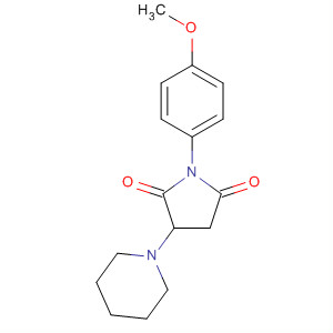 2,5-Pyrrolidinedione, 1-(4-methoxyphenyl)-3-(1-piperidinyl)-